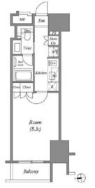 ザ・パークハビオ上野 1005 間取り図