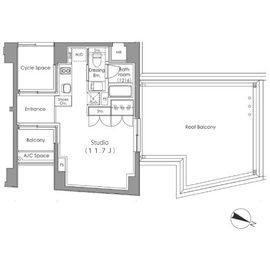 プライムガーデン駒沢大学 704 間取り図