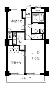 マートルコート恵比寿2000 4階 間取り図