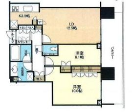 二子玉川ライズタワー 15階 間取り図