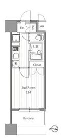 フィットエル森下 208 間取り図