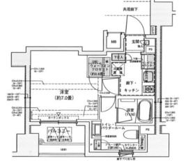 パークリュクス銀座mono 12階 間取り図
