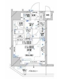 コンシェリア新橋 12階 間取り図