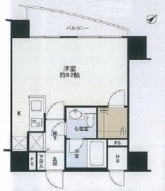 ダイアパレス代官山 3階 間取り図