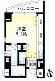 TRES赤坂 302 間取り図