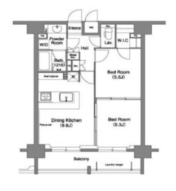 コンフォリア下北沢 806 間取り図