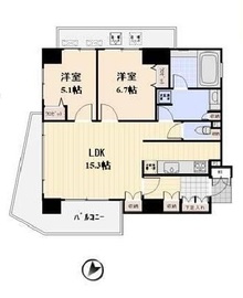 プロスペクト清澄庭園 701 間取り図