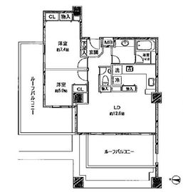 レグノ・セレーノ 7階 間取り図