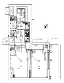 ミリアレジデンス赤坂 801 間取り図