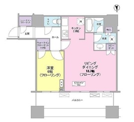 クレストプライムタワー芝 20階 間取り図