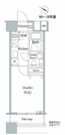 ファーストリアルタワー新宿 1511 間取り図