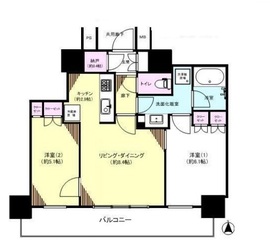 パークハウス清澄白河タワー 26階 間取り図