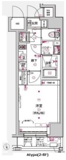 アルテシモポルト 2階 間取り図