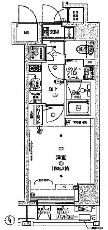アルテシモポルト 5階 間取り図
