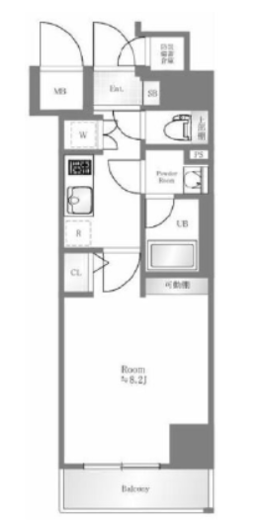 アルテシモポルト 6階 間取り図