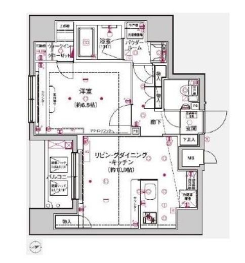 アルテシモポルト 6階 間取り図