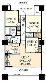 ブリリア有明スカイタワー 26階 間取り図