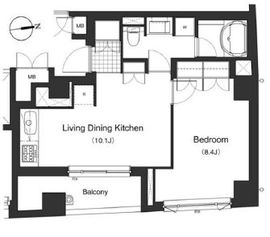 J.リヴェール学芸大学 206 間取り図
