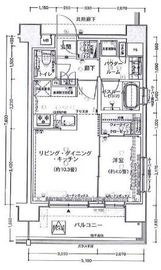 エクセレントシティ白金高輪 6階 間取り図