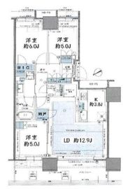 プラウドタワー東雲キャナルコート 22階 間取り図