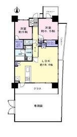 プレシス新宿御苑 1階 間取り図