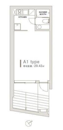 コートモデリア表参道 1 間取り図