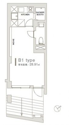 コートモデリア表参道 2 間取り図