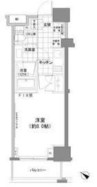 パークハビオ人形町 1204 間取り図