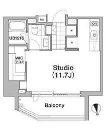 アパートメンツタワー六本木 1001 間取り図