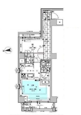 オープンレジデンシア恵比寿ザ・ハウス 2階 間取り図