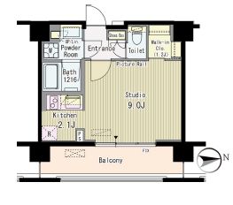 ルーエ渋谷神山町 902 間取り図