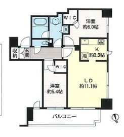 ファミール新宿グランスイートタワー 8階 間取り図