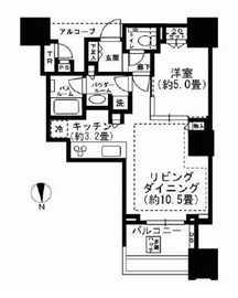 ドゥ・トゥール 41階 間取り図