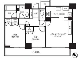 ファミール月島グランスイートタワー 24階 間取り図