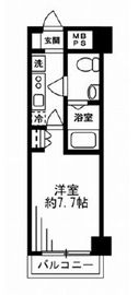 レジディア新宿イースト 305 間取り図