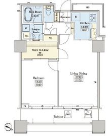 レジディアタワー上池袋 タワー棟 1311 間取り図