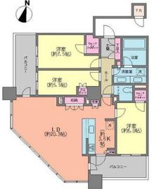 ブリリア有明スカイタワー 19階 間取り図