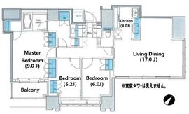 THE ROPPONGI TOKYO CLUB RESIDENCE 30階 間取り図