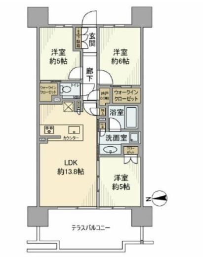 シティテラス品川イースト 4階 間取り図