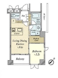 CONOE赤坂丹後町 6階 間取り図