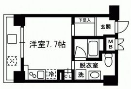 レジディア東日本橋 801 間取り図