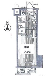 グランド・ガーラ麻布十番 4階 間取り図