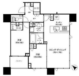 グランドミレーニア タワー＆スイート 2階 間取り図