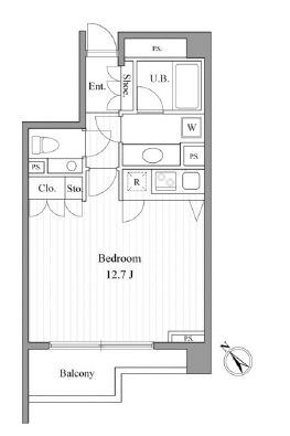 エルスタンザ赤坂 205 間取り図