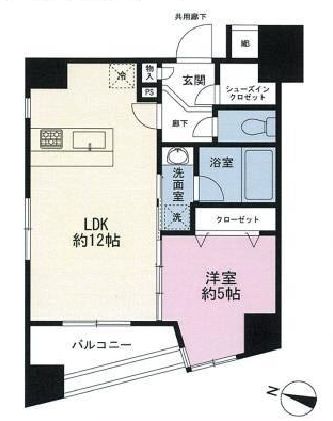 シティインデックス千代田岩本町 11階 間取り図