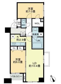 クロスレジデンス蒲田 1501 間取り図