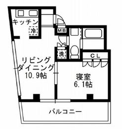 レジディア自由が丘2 501 間取り図