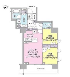 ウェリス六本木 5階 間取り図