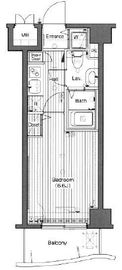 グランド・ガーラ高輪 12階 間取り図