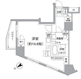 パークハビオ元麻布 501 間取り図